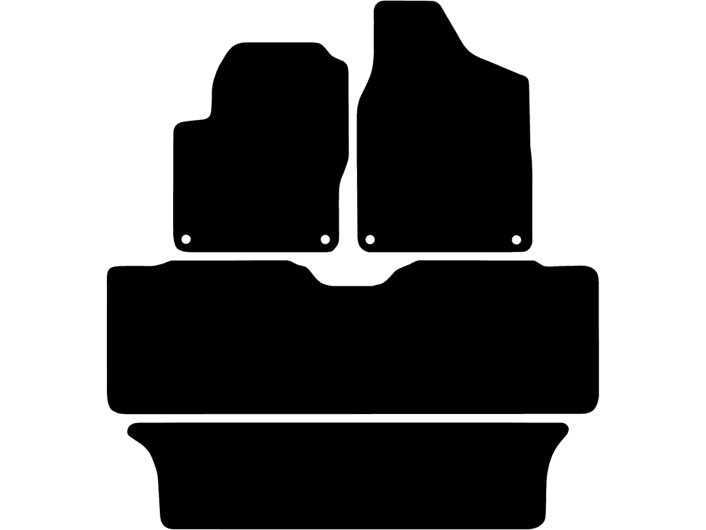 7 seater | Rear mats without fixation