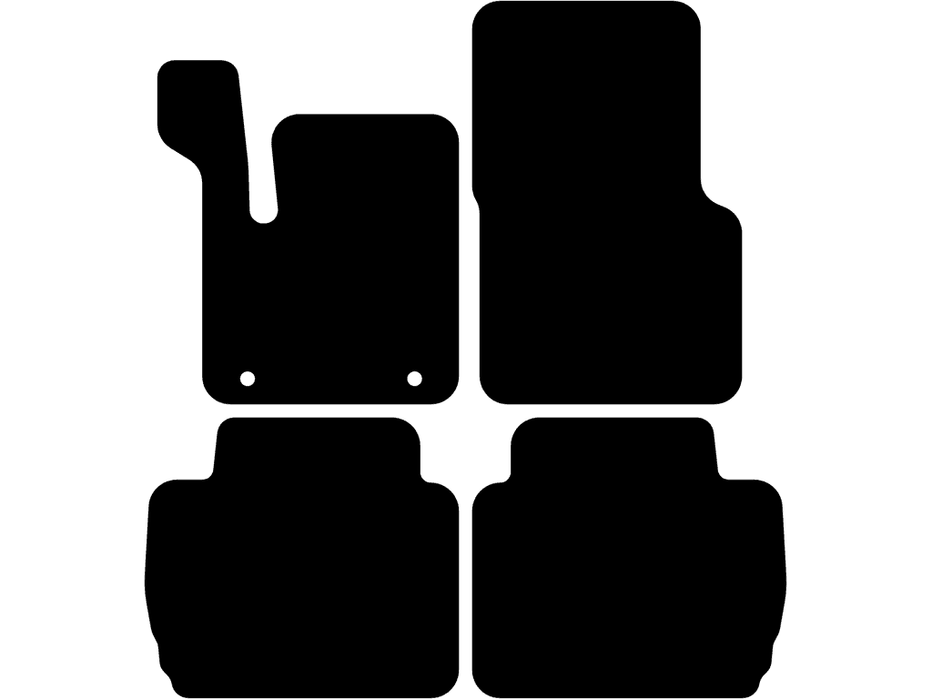 Two separate rear mats