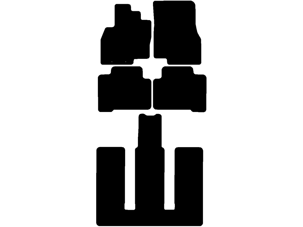 6 seater | Distance fixing points (driver) 13,7 cm
