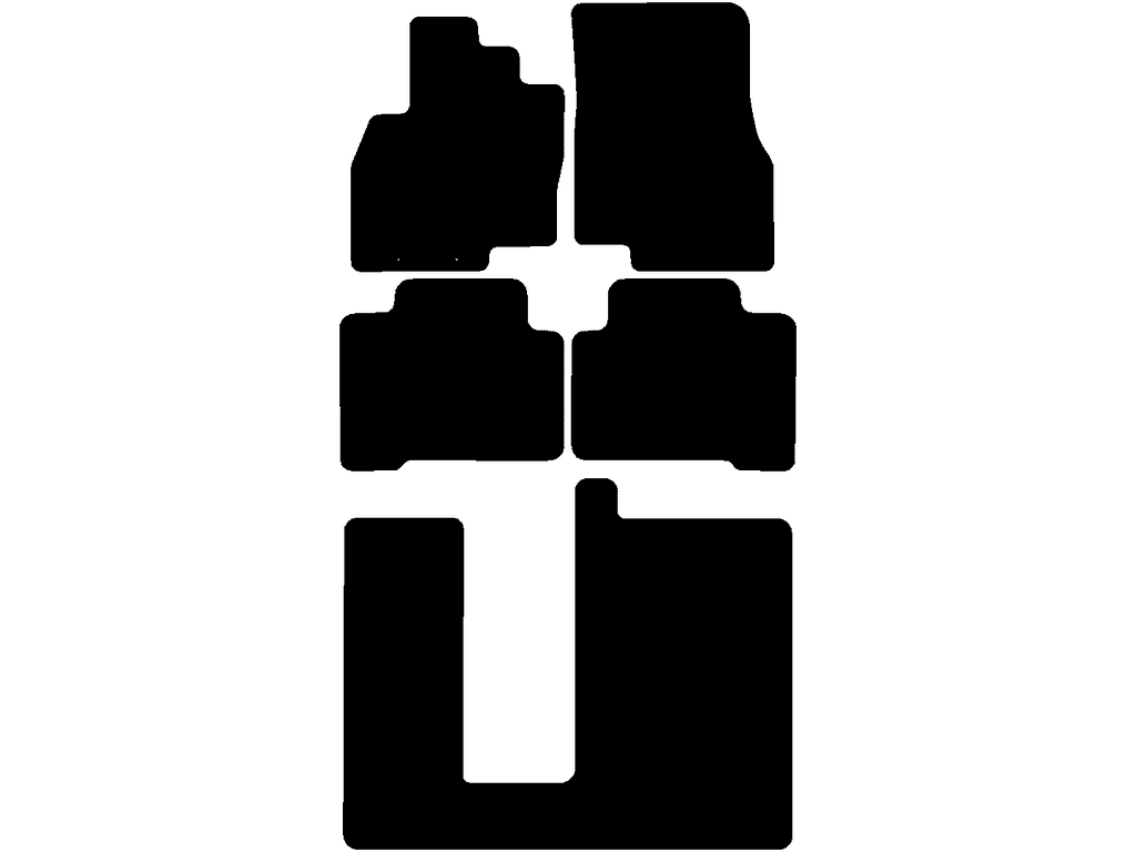 7 seater | Distance fixing points (driver) 13,7 cm