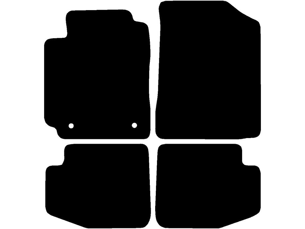 1 | 3 doors | Variant 1 | Fixing system: Fixing clip (with oval eyelet) with screw