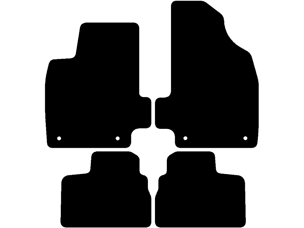 Fixing system: Fixing clip (with oval eyelet) with screw