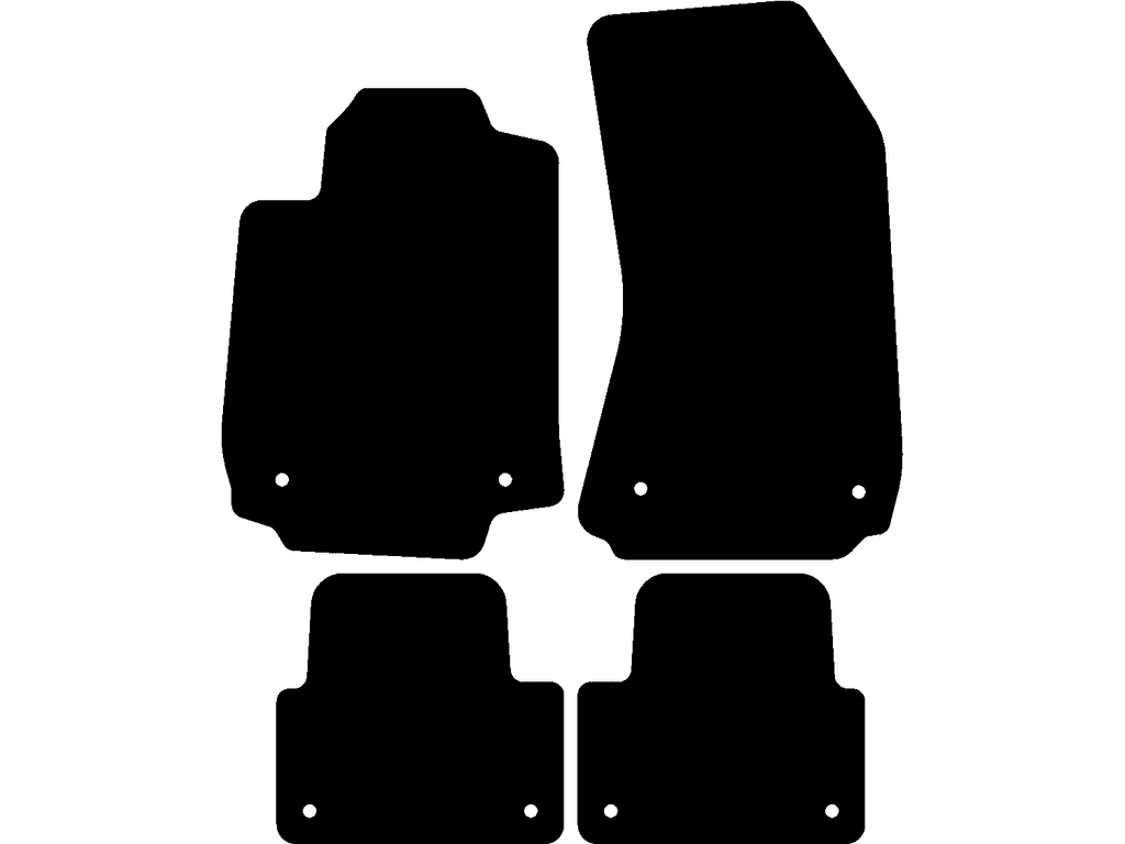 Rear mats with fixation