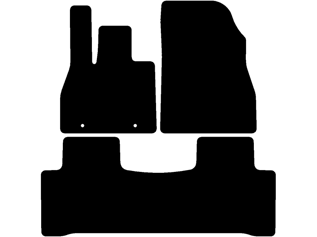 Rear mat without fixation